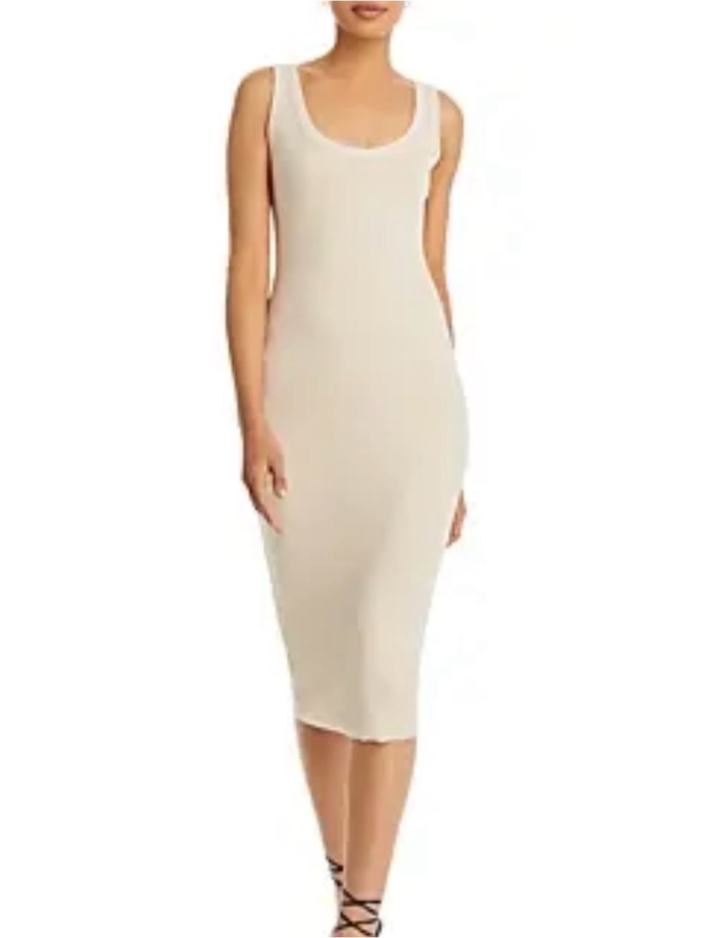 Cotton Citizen Oatmeal Scoop Neck Tank Midi Dress